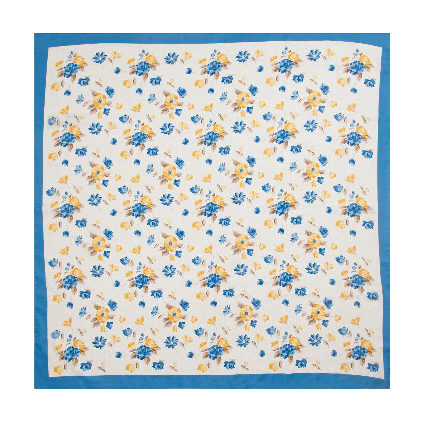 Summer Romantic Bouquet Silk Scarf