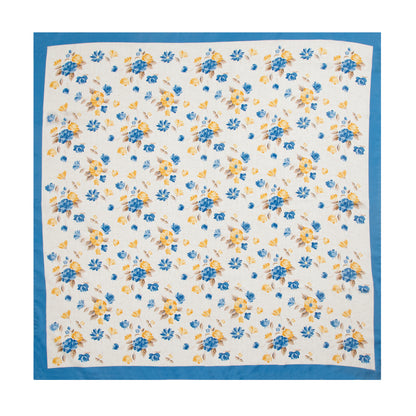 Summer Romantic Bouquet Silk Scarf