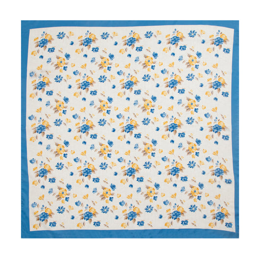 Summer Romantic Bouquet Silk Scarf