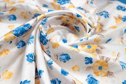 Summer Romantic Bouquet Silk Scarf