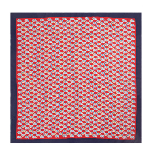Red Micro-Drop Scarf