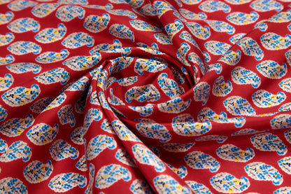 Red Micro-Drop Scarf